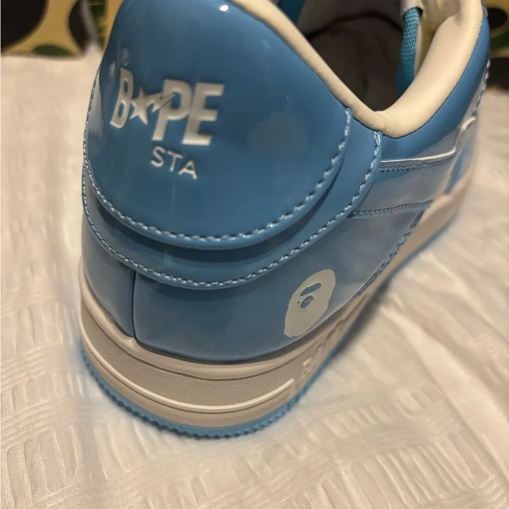 BAPE Kids' Blue and White Sneakers - Picture 5 of 7